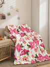 Cozy Christmas Flannel Throw Blanket - Digital Print for Living Room, Bedroom & Outdoor Use