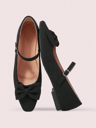 Chic Apricot Striped Bow Slip-On Flats for Effortless Daily Style