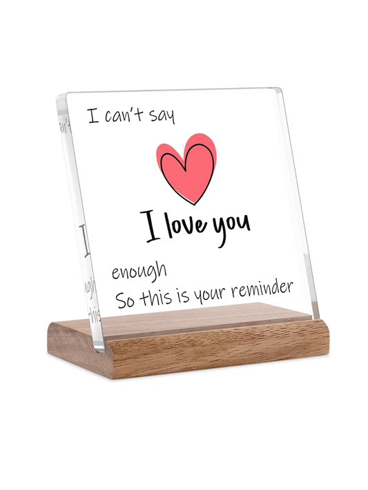 Heartfelt Acrylic Keepsake Plaque: Perfect Gift for Every Occasion