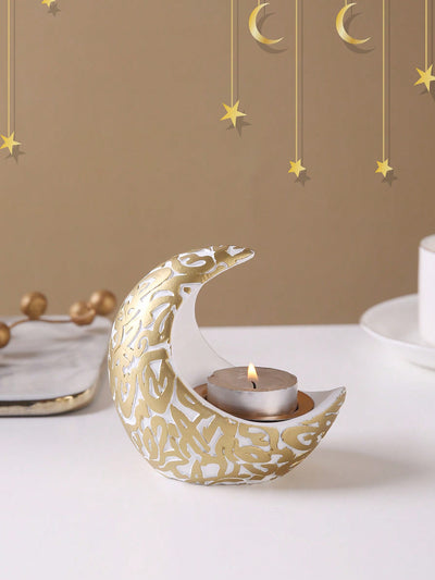 Celestial Elegance: Minimalist Moon Resin Incense Holder for Serene Home Decor