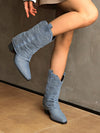 Chic Vintage Distressed V-Neck Booties with Tassel Detail – Perfect for Streetwear Style!