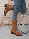 Vintage Vibes: Embroidered Western Cowboy Riding Boots for Autumn & Winter