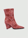 Trendy Heel Mid-Calf Boots with Eye-Catching Mesh Design