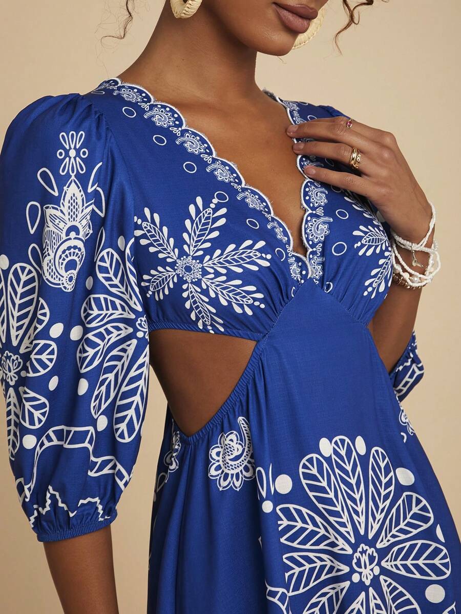 Step into sunshine with this Stylish Floral V-Neck Short Sleeve Dress—your new vacation must-have! Light and breezy, it flows effortlessly while the vibrant floral print adds an extra pop of fun. The flattering V-neck and comfy short sleeves make it perfect for exploring or sipping cocktails by the beach. Easy to wear, hard to resist!