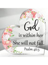 Uplifting Inspirational Christian Acrylic Plaque - Elegant Desk Decor for Women