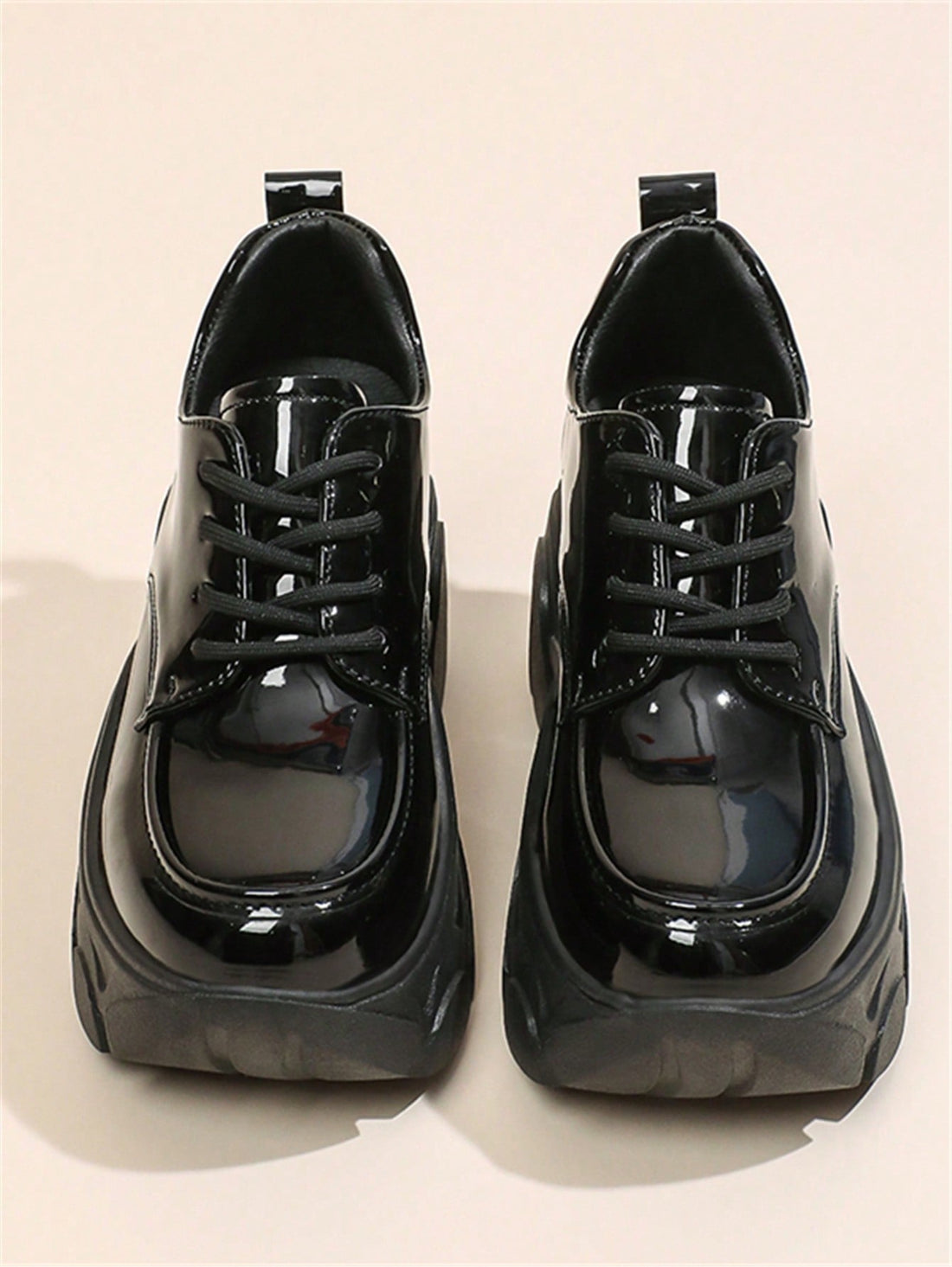 Effortlessly elevate your everyday style with our Chic &amp; Cozy Solid Color Thick Sole Loafers. These stylish shoes feature a thick sole for comfort and added height, perfect for running errands or a night out. Slip them on and step out in style.