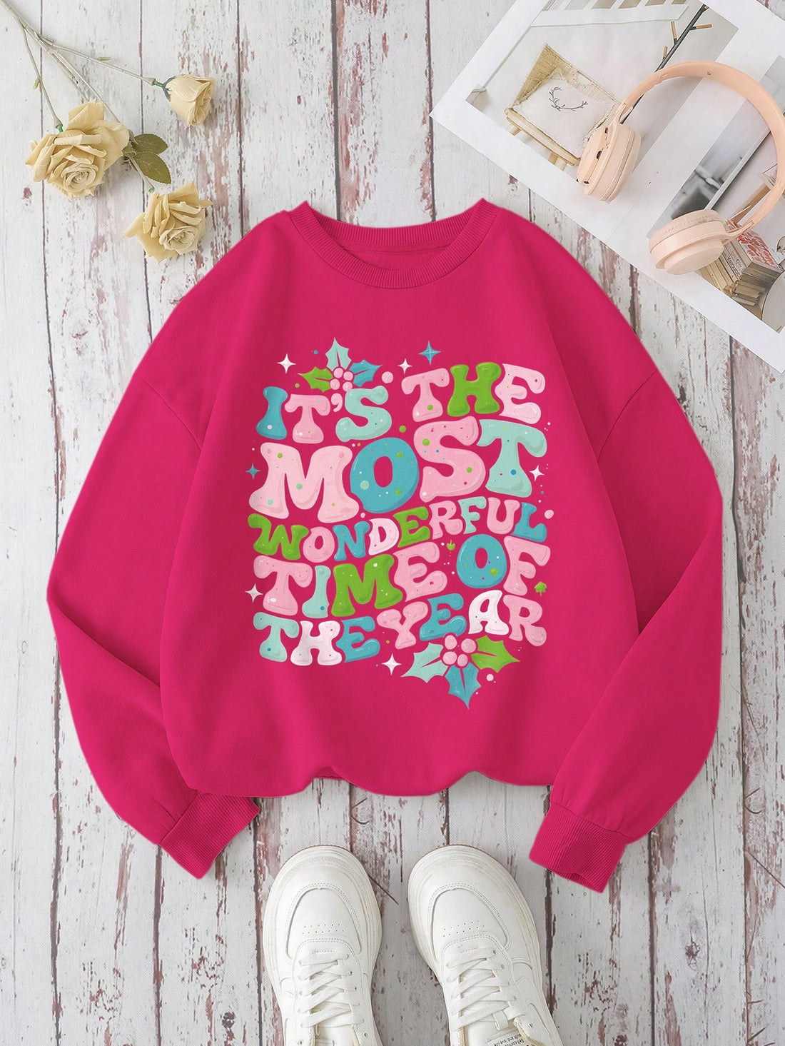 Stay warm and cozy this autumn and winter with our Grateful Vibes sweatshirt. This stylish sweatshirt features a thankful graphic design, perfect for spreading positivity and gratitude. Made for women, this sweatshirt is the perfect addition to your fall wardrobe.