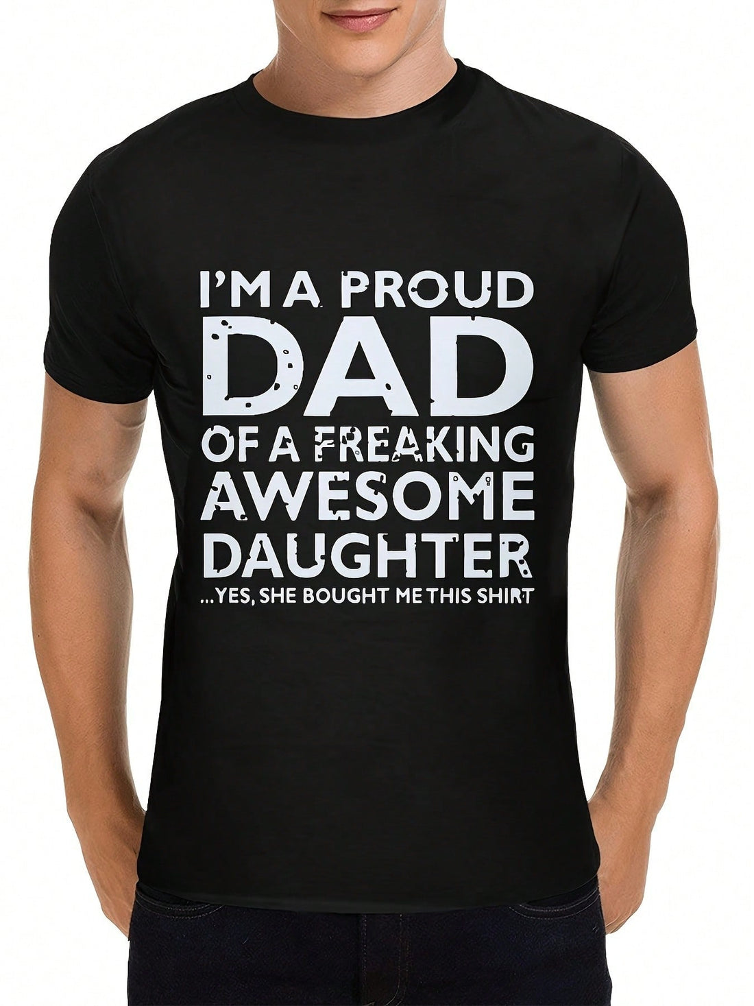 Gear up for everyday adventures with our Casual Slogan Tee for Men! Featuring a stylish design and comfortable fit, this tee is perfect for any occasion. Say goodbye to boring shirts and hello to quirky and fun fashion with our must-have slogan tee. (Pun intended!)