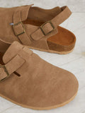 Comfortable everyday clogs with instep strap and heel slingback