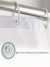 Elegant Floral Rose Digital Print Waterproof Shower Curtain with Hooks - Ideal Bathroom Accessory