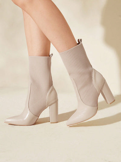 Minimalist Pointed Toe High Heel Boots – Effortless Style for Everyday Elegance