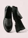 Chic & Versatile Black Slip-On Platform Shoes for Effortless Style