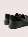 Chic & Versatile Black Slip-On Platform Shoes for Effortless Style