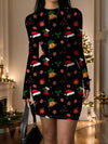 Chic & Sexy Long Sleeve Bodycon Midi Dress for Effortless Holiday Glam