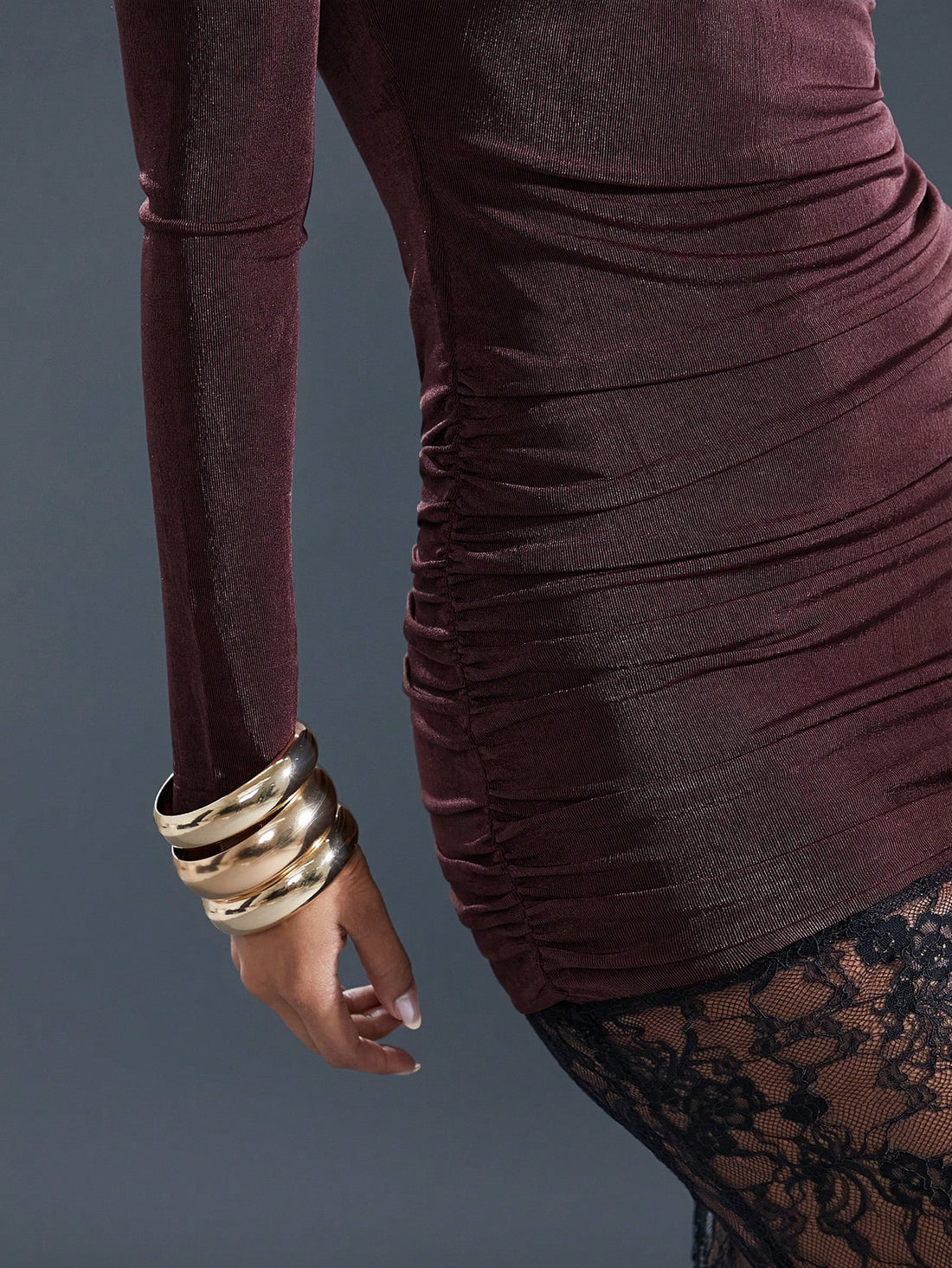 Turn heads at every winter party with this Elegant Burgundy Bodycon Dress featuring a delicate black lace overlay. Its figure-hugging silhouette highlights your curves while the rich burgundy hue adds warmth and sophistication. Perfect for formal events, the lace details bring a touch of playful elegance to your festive wardrobe. Dress up with confidence and let your style shine all season long!