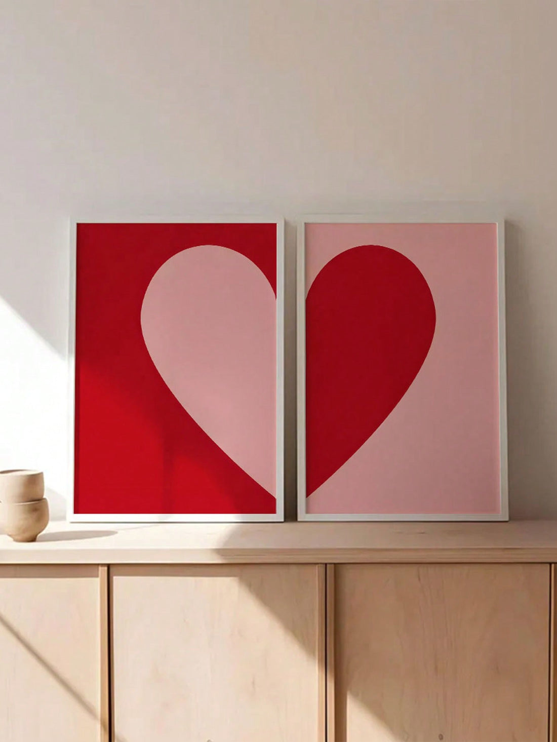 Transform any room into a vibrant oasis with this canvas wall art set. Bring a touch of modern home decor to your living spaces or office with this quirky and playful piece. Perfect for gifting this Valentine's Day, this unique art set will brighten up any space with its bold colors and playful design.