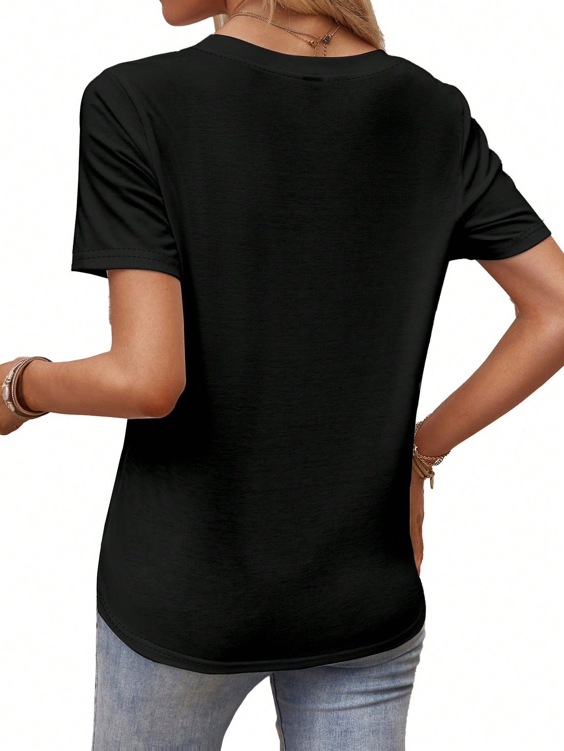 Elevate your style with our Trendy Fitted Casual T-Shirt! Featuring a unique pattern and tailored fit for women, this shirt is perfect for making a statement. Stand out from the crowd and stay comfortable all day long. Upgrade your wardrobe with this must-have piece!
