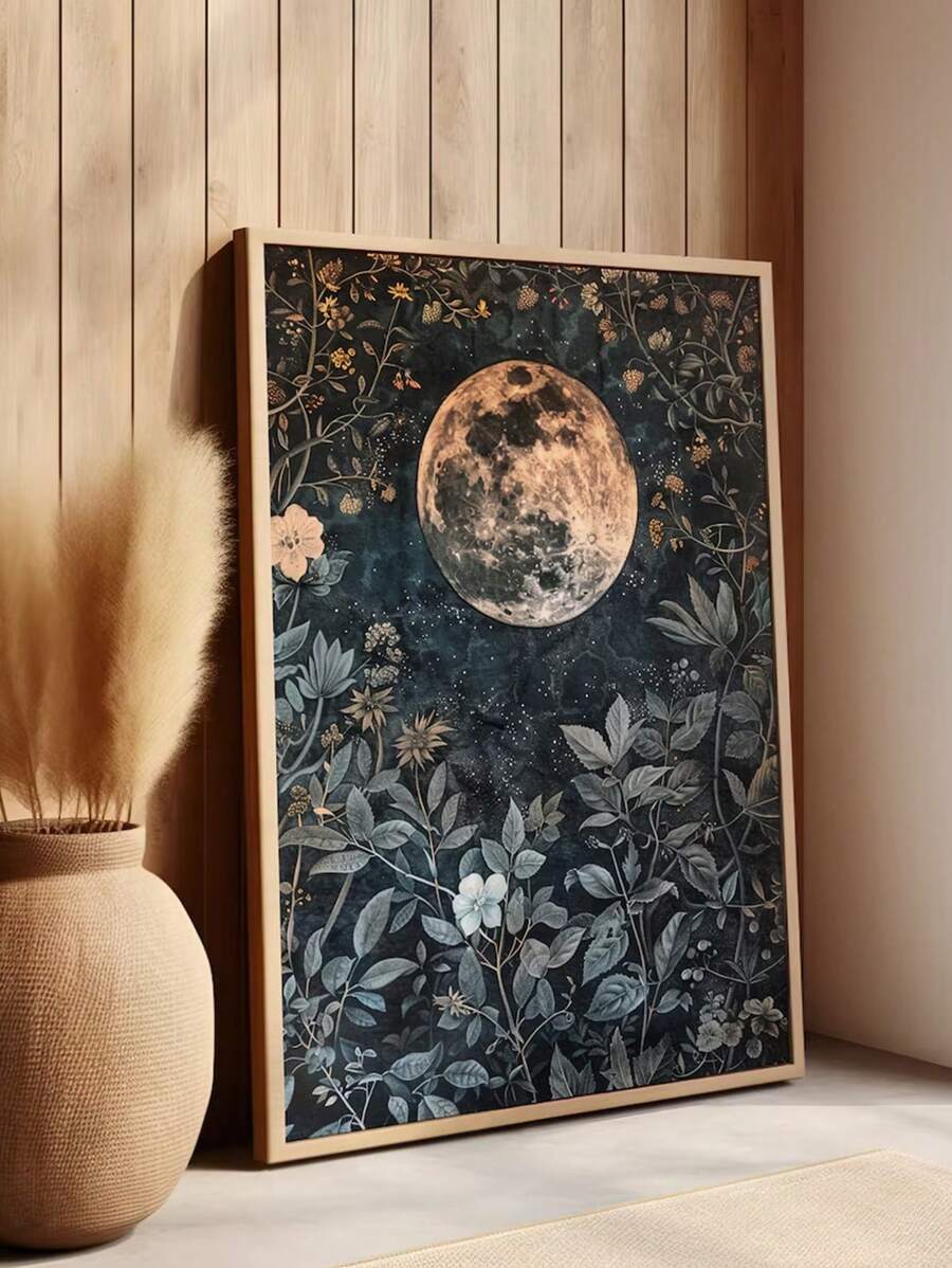 Bring a touch of cosmic charm to any space with this Vintage Moon Phases Unframed Canvas Wall Art. Perfect for classrooms or bedrooms, its timeless design adds a whimsical yet elegant vibe. Watch as the phases of the moon inspire curiosity and dreams — no telescope needed! Easy to frame or hang as is, it’s a stellar way to brighten up your walls with a playful nod to the night sky.