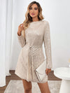 Sparkling White Mini Dress: Perfect for Christmas Gatherings & New Year's Celebrations