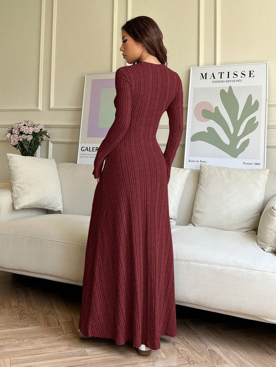 Stay stylish and cozy this winter with our Cozy Elegance sweater dress. Crafted with extra long length and a knitted design, this dress is perfect for layering or wearing on its own. Its solid color adds a touch of elegance to any outfit. Stay warm and fashionable with this must-have piece!