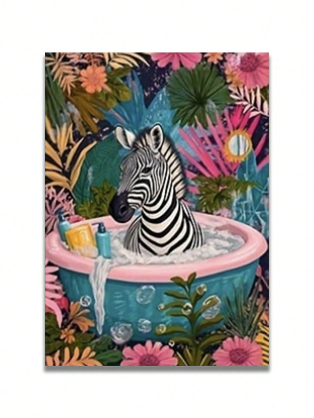 Enhance your bathroom & bedroom decor with this Chic Tropical Animal Canvas Art Set. Featuring a playful sloth, majestic elephant, and stunning zebra, this modern minimalist wall decor adds a touch of quirkiness to your space. Perfect for those who don't take themselves too seriously.