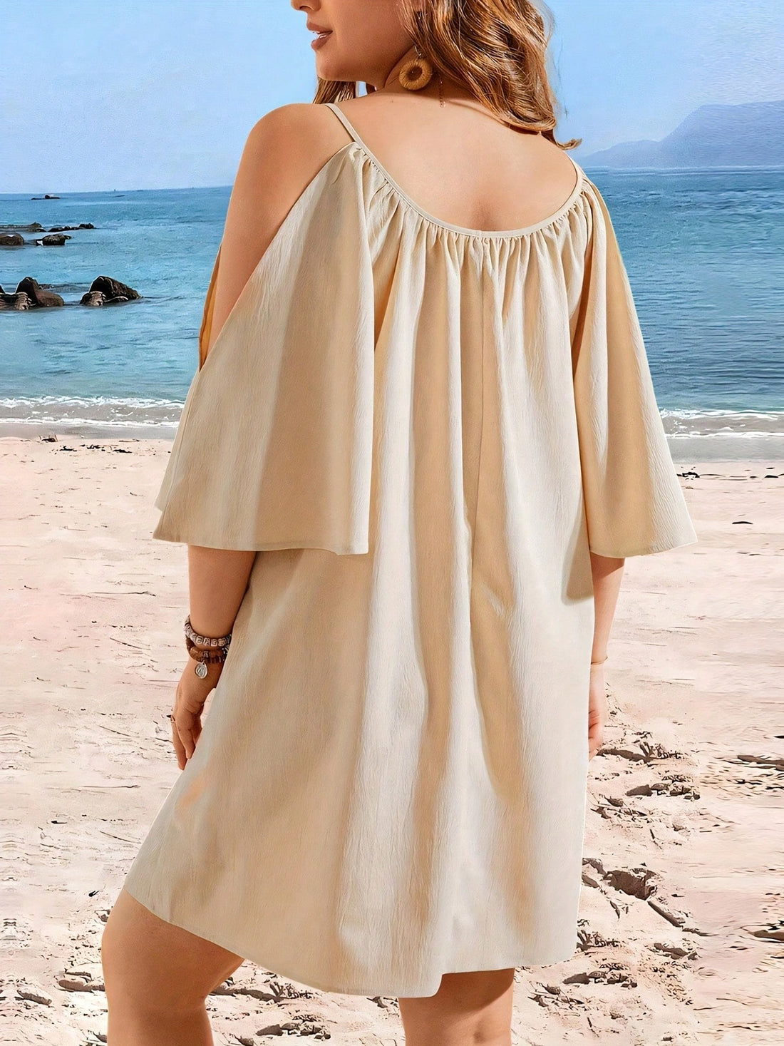 Step into sunshine and style with this playful plus size off-the-shoulder dress, perfect for spring and summer getaways. Its breezy design keeps you cool while the casual fit lets you move freely, making every vacation moment effortlessly chic and comfortable. Embrace warm days with a dress that’s as fun and vibrant as your adventures.
