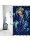 Whimsical Jellyfish Waterproof Shower Curtain - Stylish Fabric Bathroom Decor