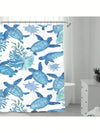 Undersea Magic: Waterproof Sea Turtle Shower Curtain for Nautical Bathroom Decor