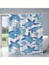 Undersea Magic: Waterproof Sea Turtle Shower Curtain for Nautical Bathroom Decor