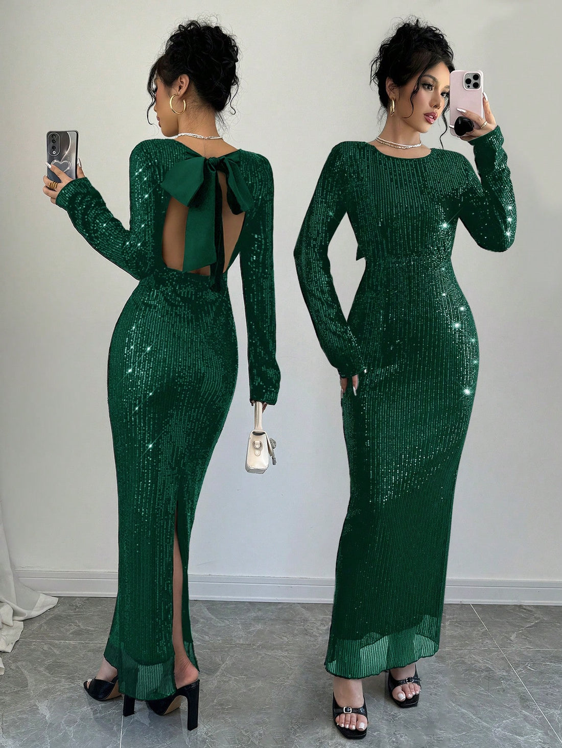 Elevate your style with our Elegance Redefined Maxi Dress! This stunning dress features a backless design and a playful lace-up fishtail hem, perfect for fall. Show off your unique sense of fashion with this must-have dress.