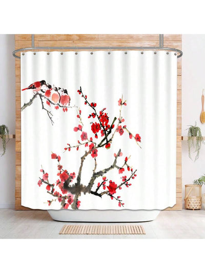 1 Pc Plum Blossom Printed Waterproof