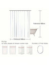 Elegant White Rose Waterproof Shower Curtain – Ideal for Home Bathroom Decor