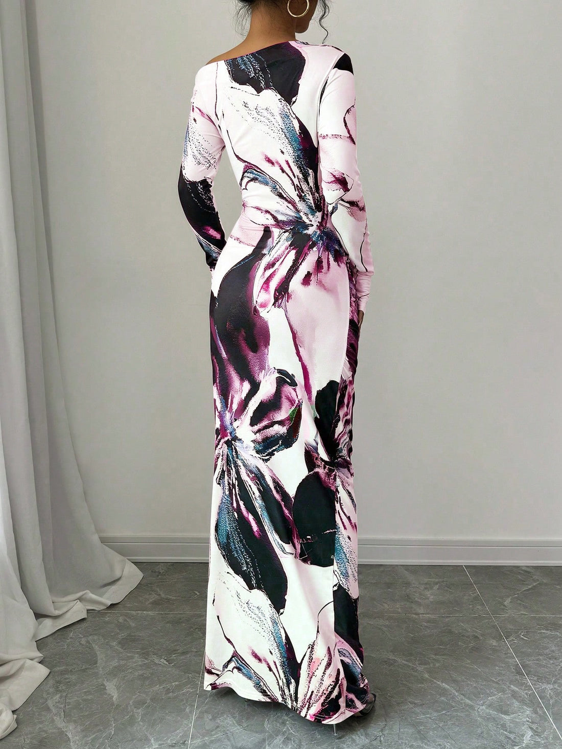 Get ready to make a statement in our Elegant Floral Asymmetric Neck Dress! With its playful asymmetrical neckline, stunning floral print, and flattering empire waist, this dress is perfect for any occasion. Say goodbye to boring outfits and hello to unique style!