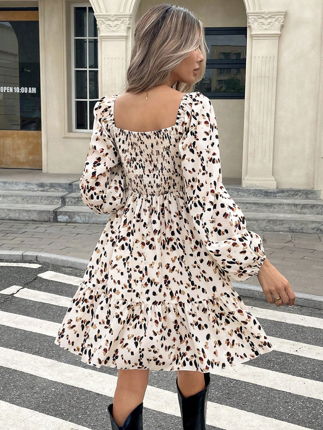 Effortlessly chic! This sundress features an allover print and a bow-embellished design for a playful touch. Perfect for spring and autumn style, this dress is a must-have for any fashion-forward woman. (Psst...also great for those days when you want to feel pretty without trying too hard!)