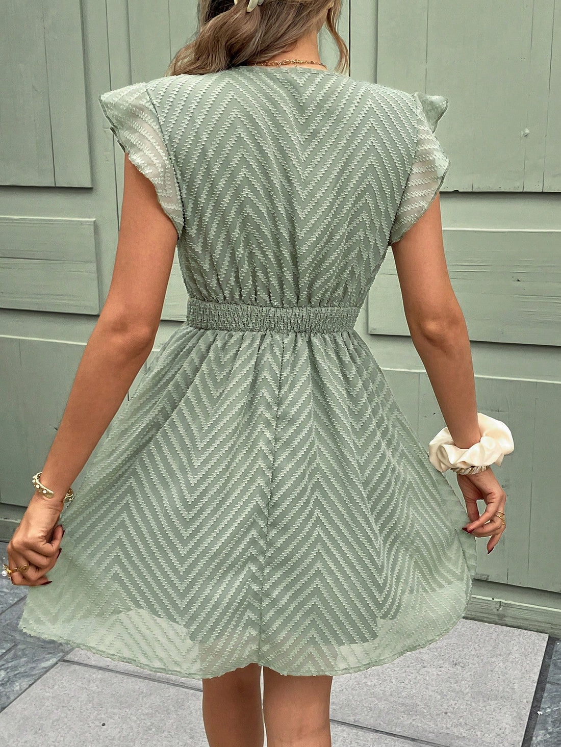 Elevate your style with our Elegant Frenchy Lace Paneling V-Neck A-Line Dress. Perfect for graduation, bridal showers, and summer events, this dress combines sophistication and playfulness. The intricate lace panels and A-line silhouette will have you looking effortlessly chic. Get ready to make a statement!