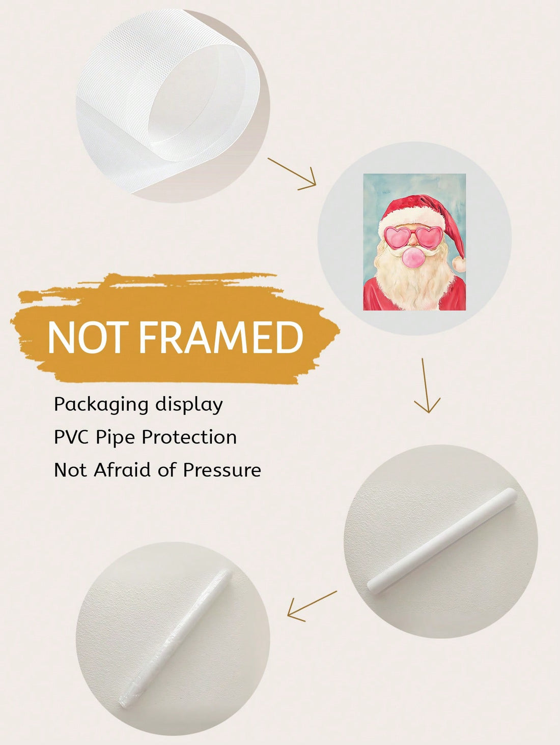 Add some playful holiday cheer to your space with our Whimsical Pink Santa Wall Art! This trendy and girly Christmas decor will make your home stand out in a fun and unique way. Spread joy and laughter with this playful touch this holiday season.