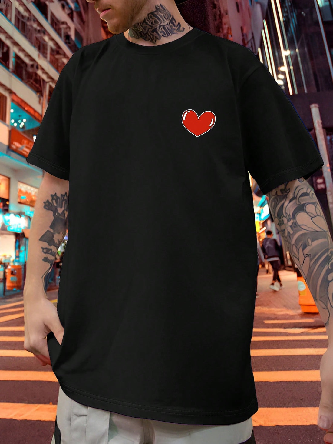 Unleash your godlike style with this men's summer t-shirt! Featuring a fun and playful letter print, this round neck tee is made of 100% polyester for maximum comfort and style. Let everyone know who's in charge with this unique and stylish shirt.