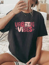 Valentine's Vibes: Trendy Summer Graphic Tee for Women