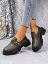 Chic Comfort: Women's Slip-On Oxfords with Wedge Heels and Waterproof Design