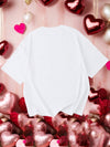 Love in Style: Manfinity Valentine's Day Couple T-Shirt - Heart Design for Him