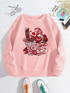 Heartfelt Style: Valentine's Day Sweatshirt for Cozy Love and Happy