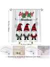 Cheerful Christmas Shower Curtain - Festive Decor for Your Holiday Bathroom!