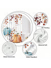 Autumn Harvest Pumpkin Shower Curtain - Festive Watercolor Design for a Thanksgiving-Inspired Bathroom