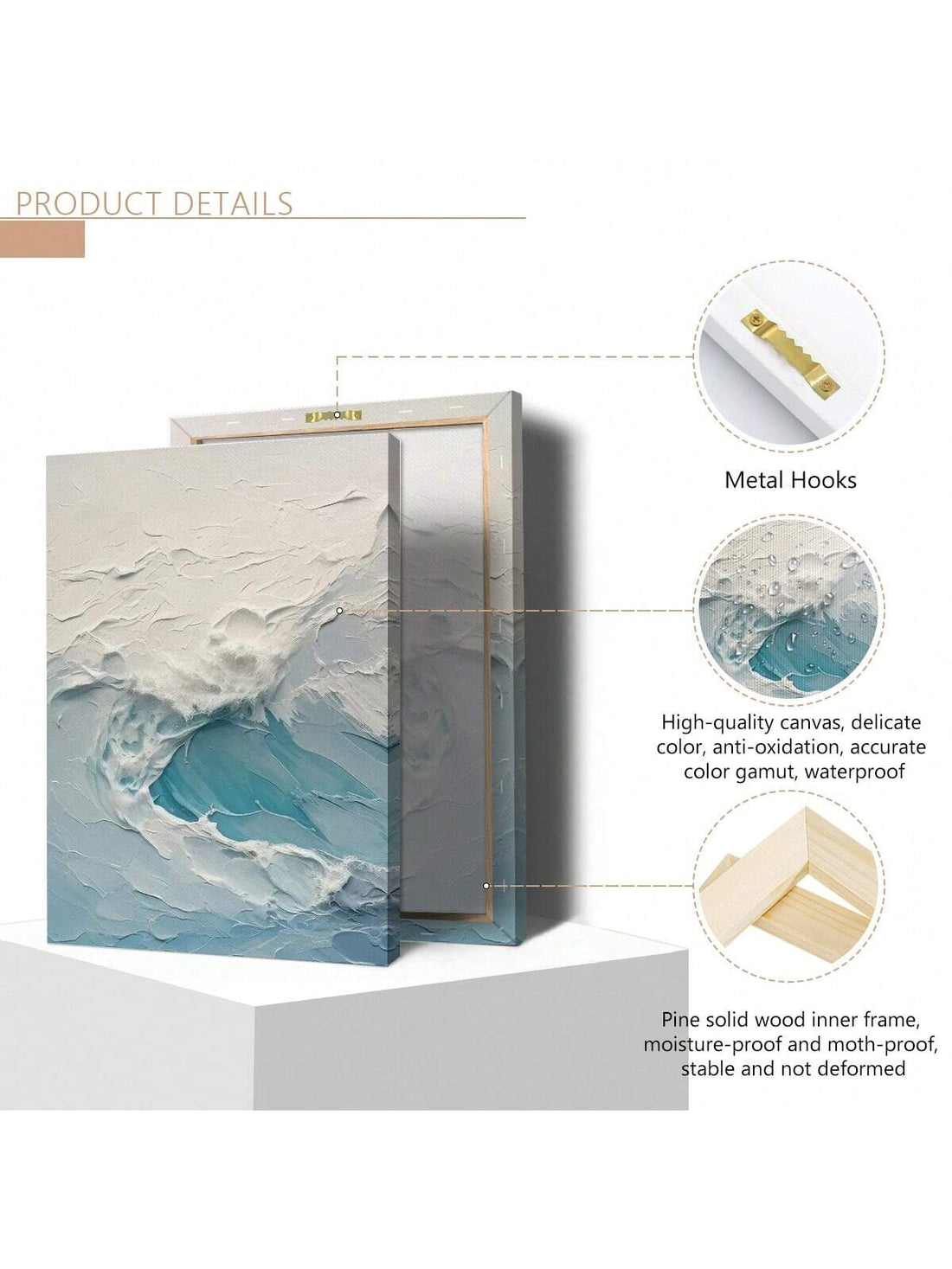 Dive into a splash of style with this 3-piece unframed canvas set! Featuring swirling blue waves in an abstract design, it brings a breezy coastal vibe to any room. Perfect for adding a pop of color and modern charm to your home or office walls. Let these waves inspire creativity and calm in your space!