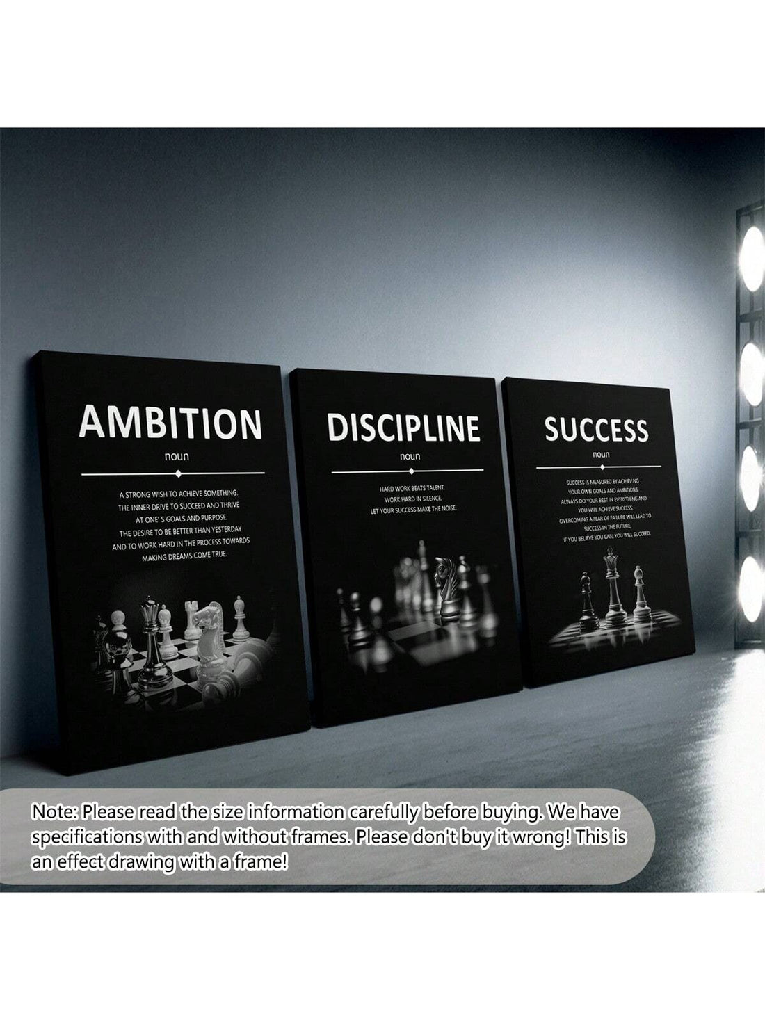 Transform your home decor with these 3 unframed paintings! These vibrant masterpieces will add a pop of color and elevate any space. (No more boring walls!) Perfect for those looking to make a statement with their interior design. (No frames, no problem!)