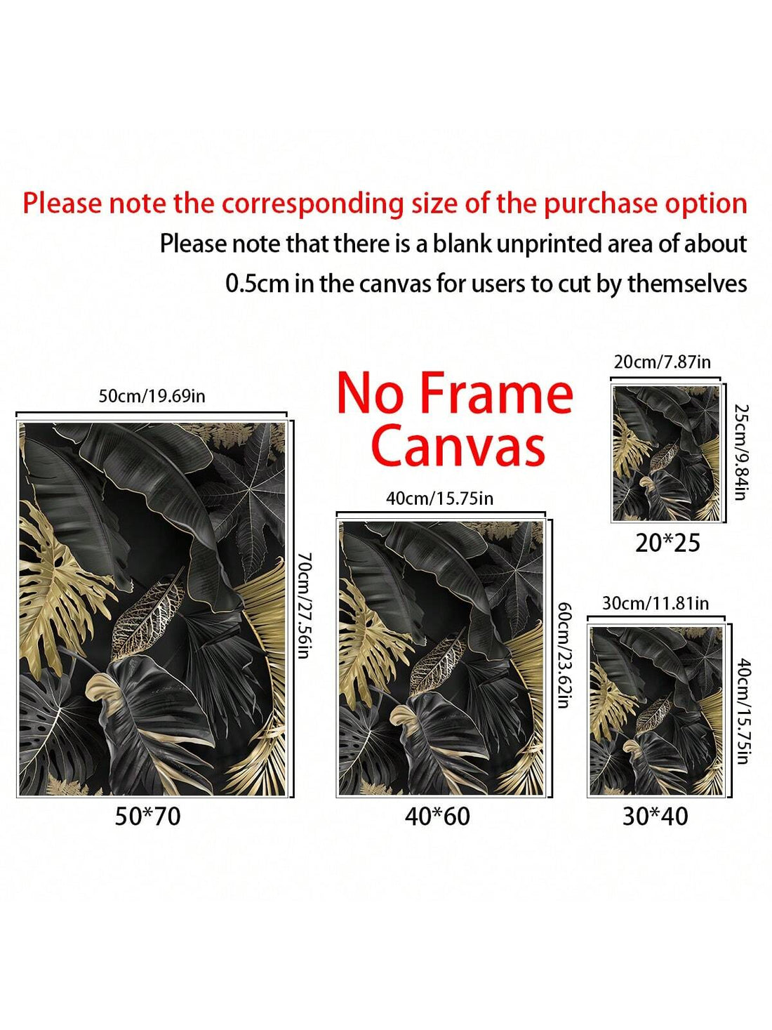 Bring a splash of chic greenery into your space with this playful trio of black and gold plant leaves wall art. Perfect for sprucing up your living room, dining room, or bedroom, these modern canvas pieces add a touch of fun elegance and personality to any wall. Brighten your home with style that’s both bold and beautifully simple!