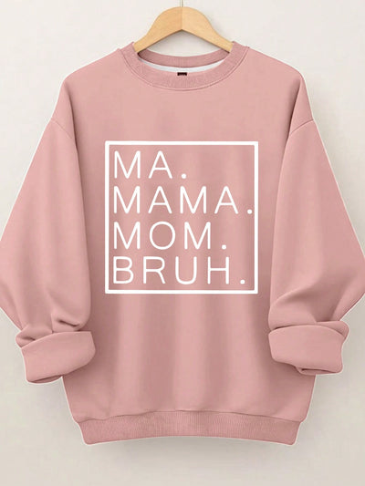 Heartfelt Style: Plus Size Slogan Sweatshirt for Women