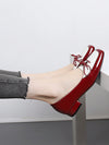 Elegant Vintage Patchwork Square Toe Chunky Heel Loafers for the Modern Lady