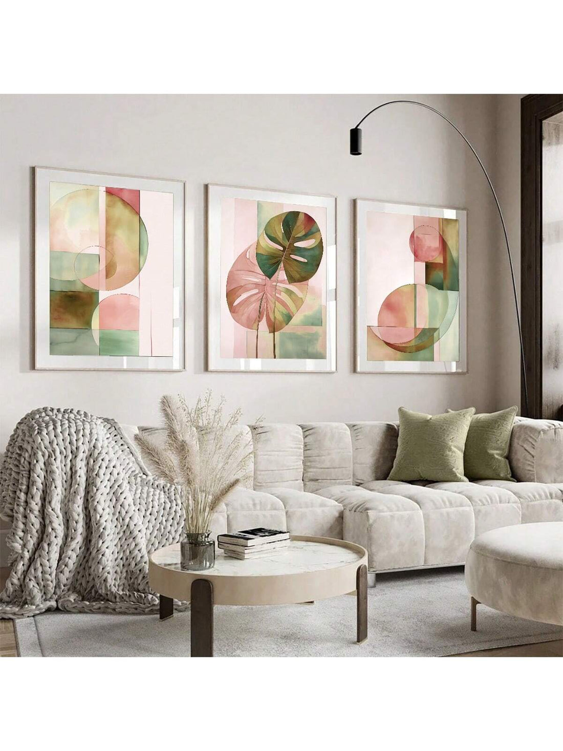 Bring a splash of whimsy and nature into your space with this Boho Chic set of three abstract botanical wall art pieces. Featuring soothing pinks and sage greens, these prints effortlessly brighten any modern room while adding a playful, artistic vibe. Perfect as a standout gift or a fresh update for your walls, these botanical designs invite calm and creativity into your home décor.