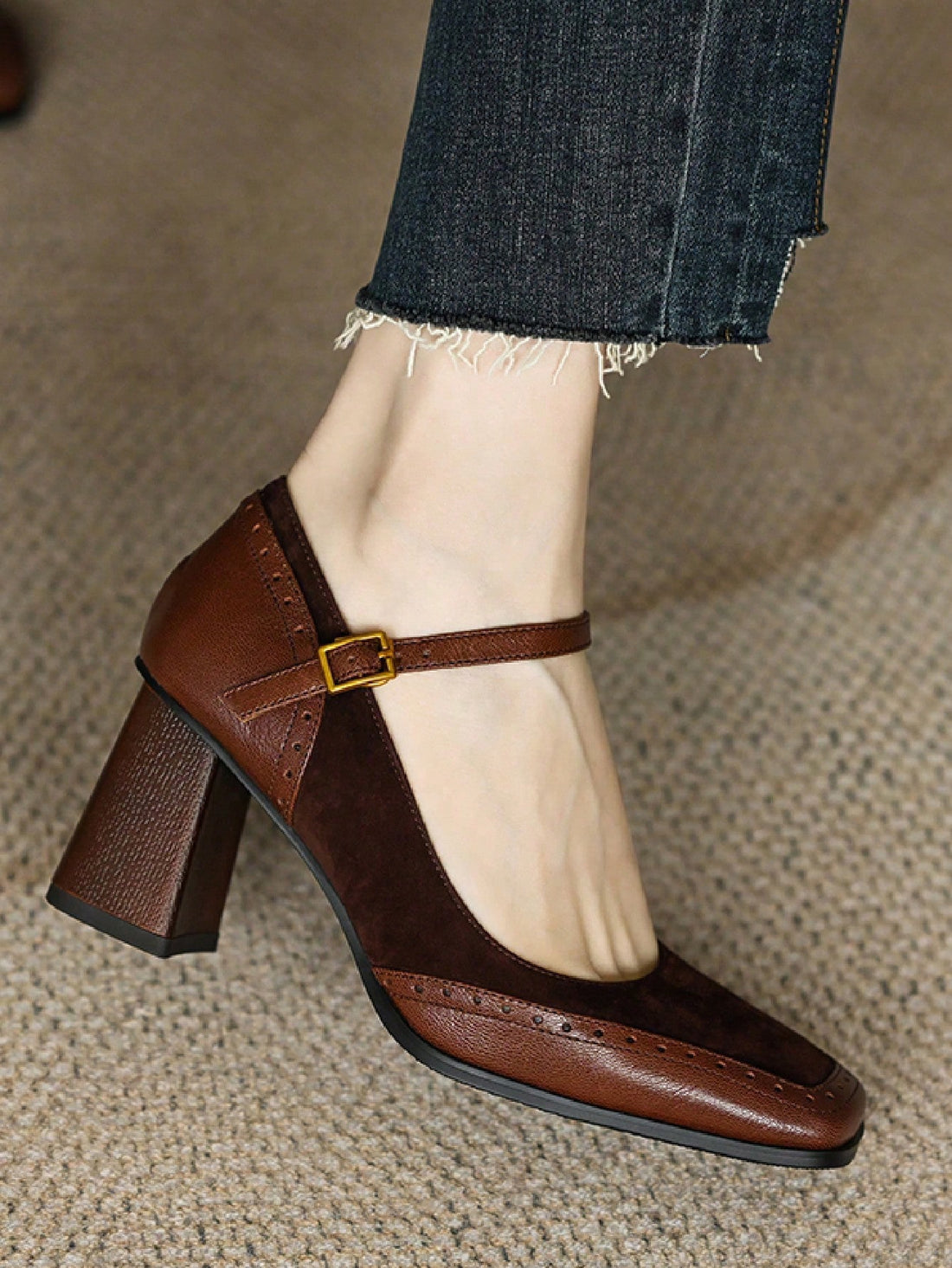 Upgrade your shoe game with these chic retro high heel Mary Jane shoes! With their versatile French style and thick heels, you'll feel confident and stylish no matter the occasion. The perfect combination of fashion and function.